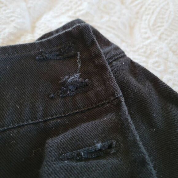 NY Jeans Black Cotton Skort Women’s Size 6 Y2K Shorts Wrap - Picture 6 of 8